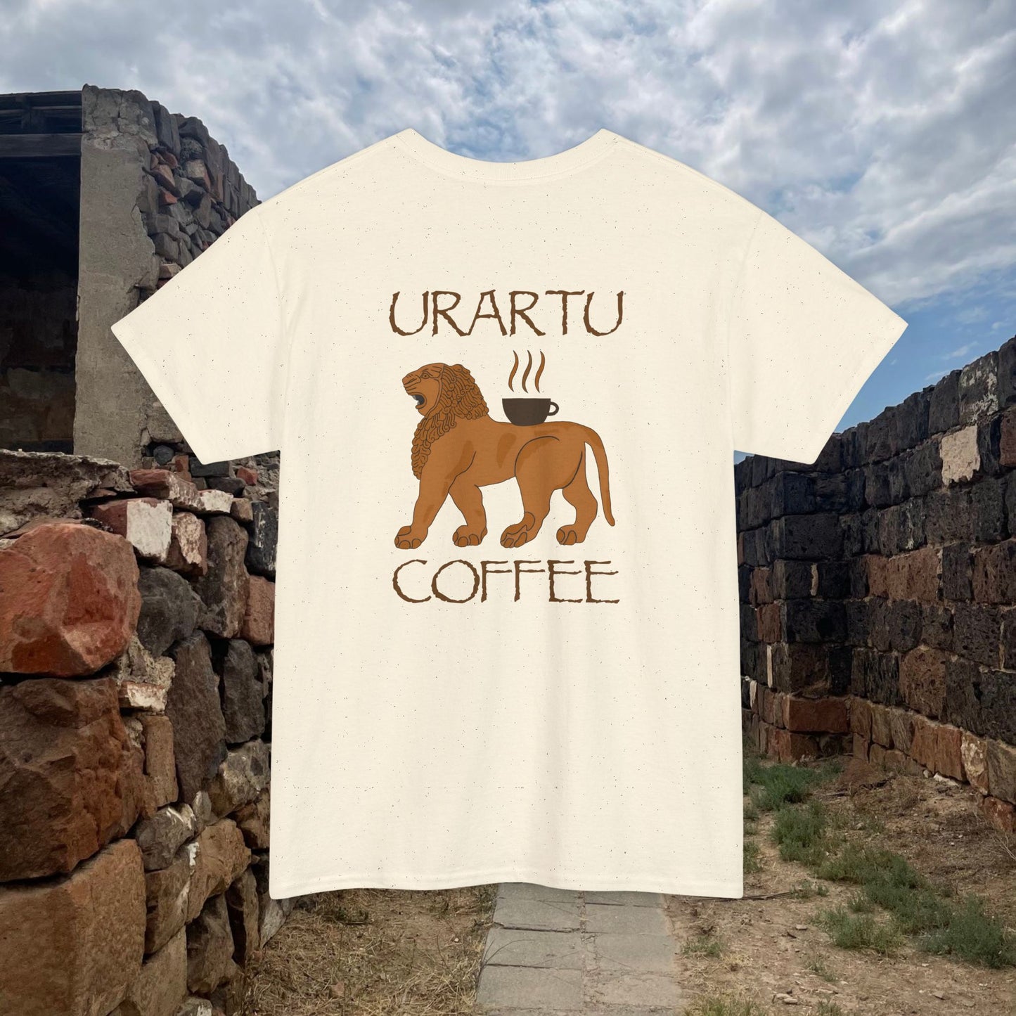 Urartu Coffeehouse English Design Unisex Heavy Cotton T-Shirt, Classic Tee