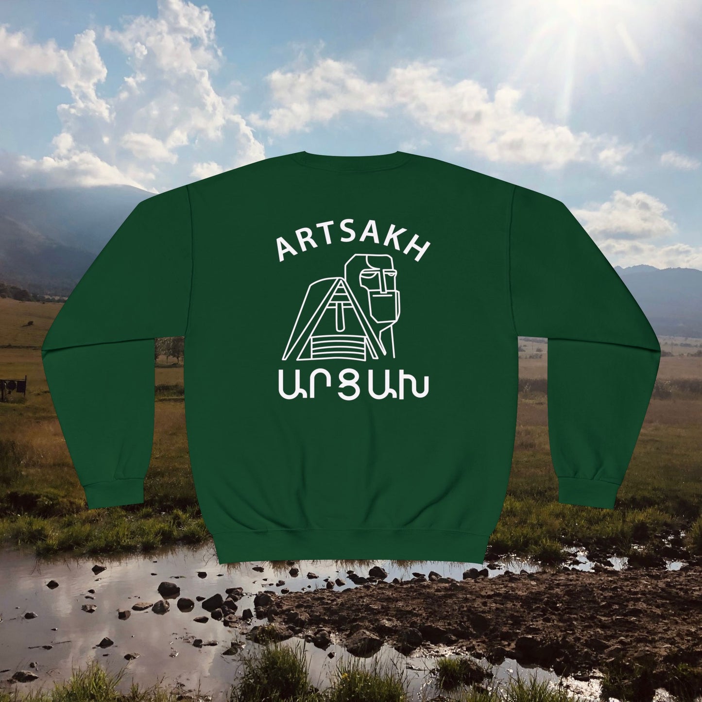 Vintage Artsakh Design Unisex Crewneck Sweatshirt Sweater