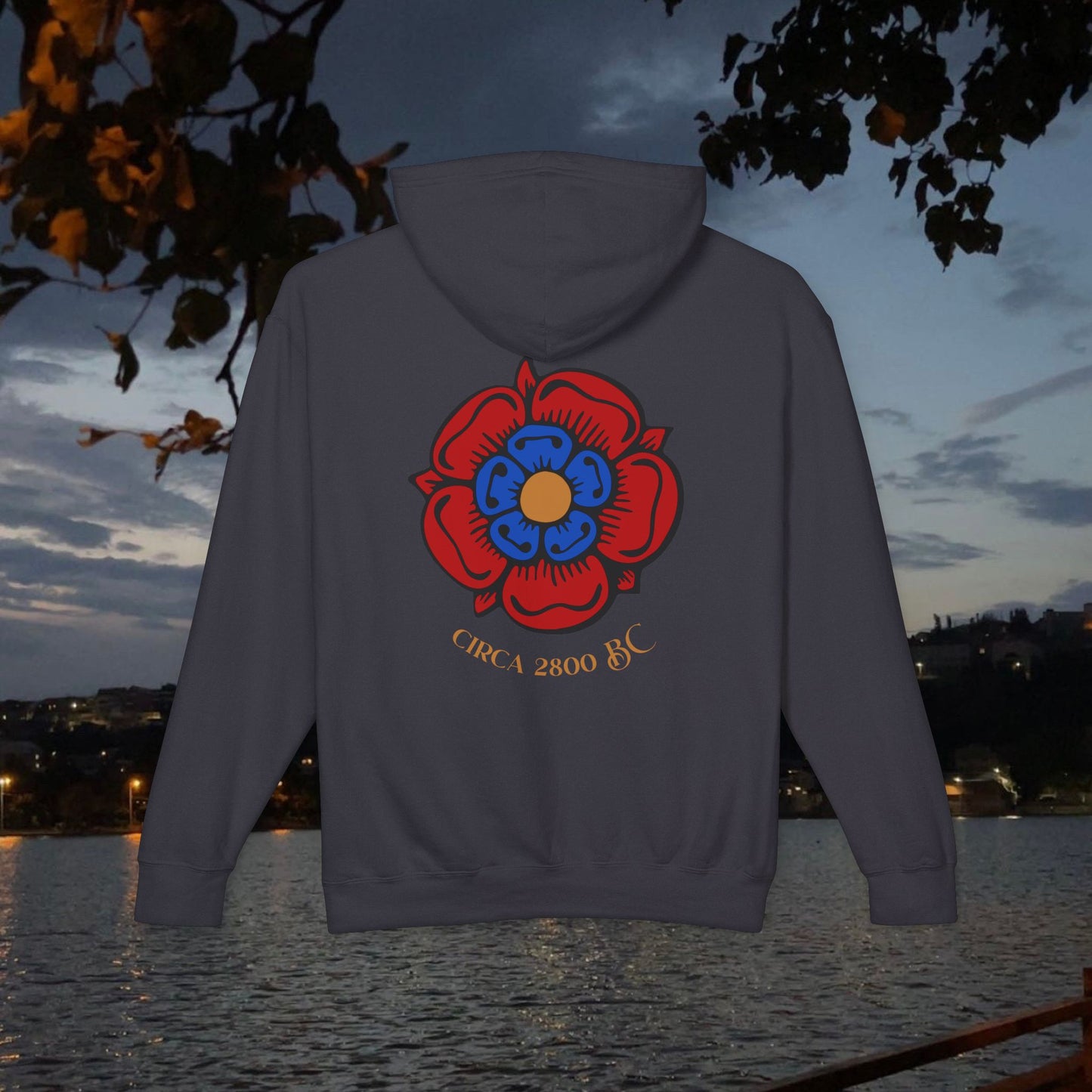 Nayirian Rose Design Hooded Sweatshirt, Hoodie