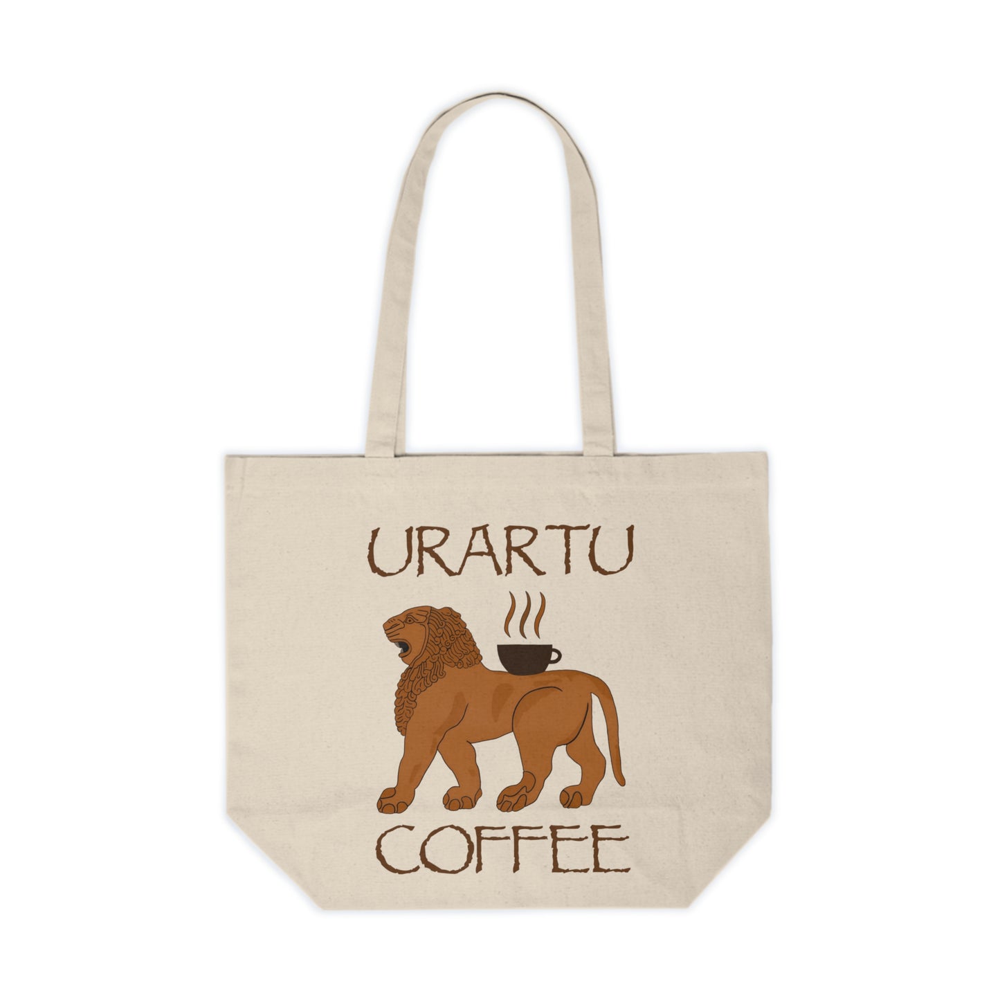 Urartu Coffee English Design Cotton Canvas Tote Bag