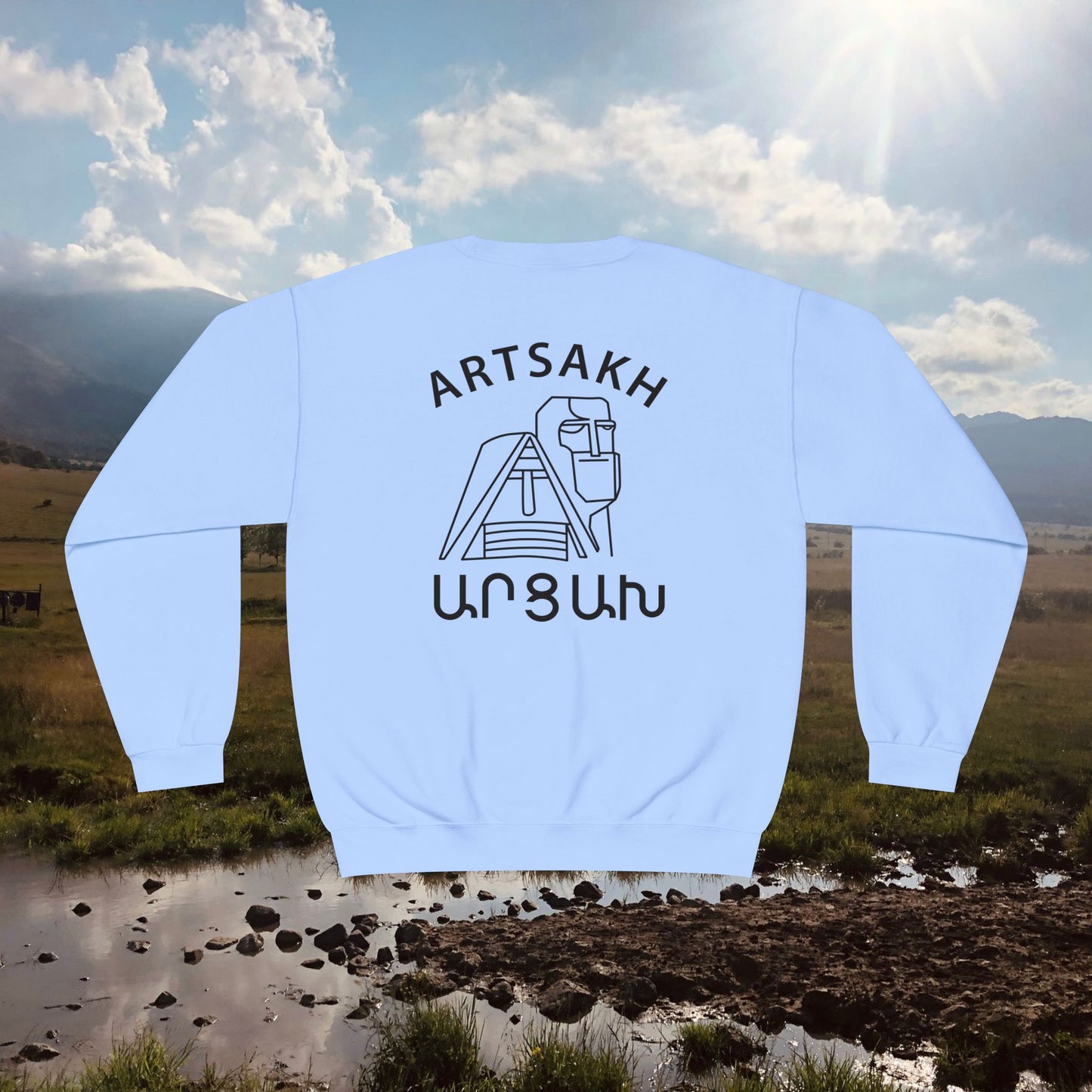 Vintage Artsakh Design Unisex Crewneck Sweatshirt Sweater