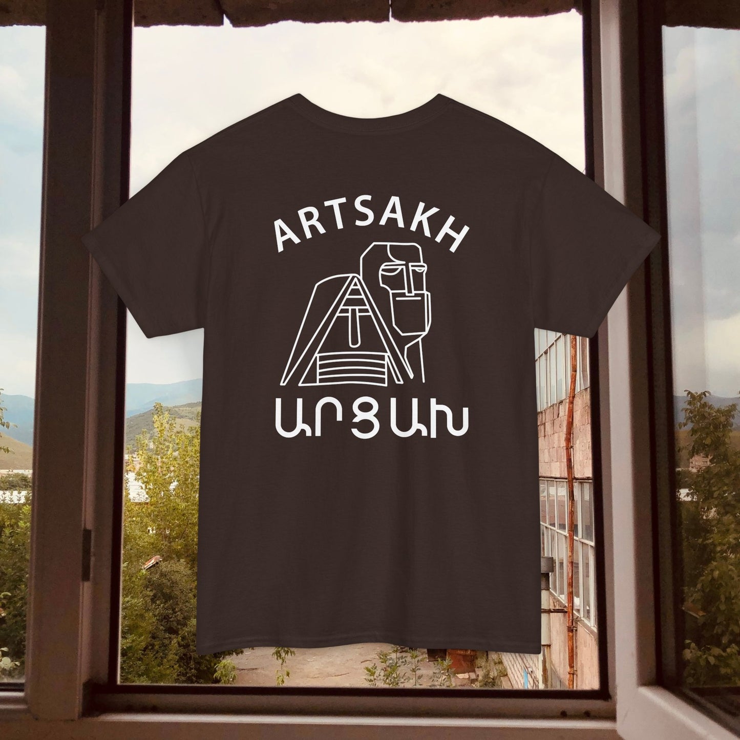 Vintage Artsakh Design Unisex Heavy Cotton Tee, T-Shirt