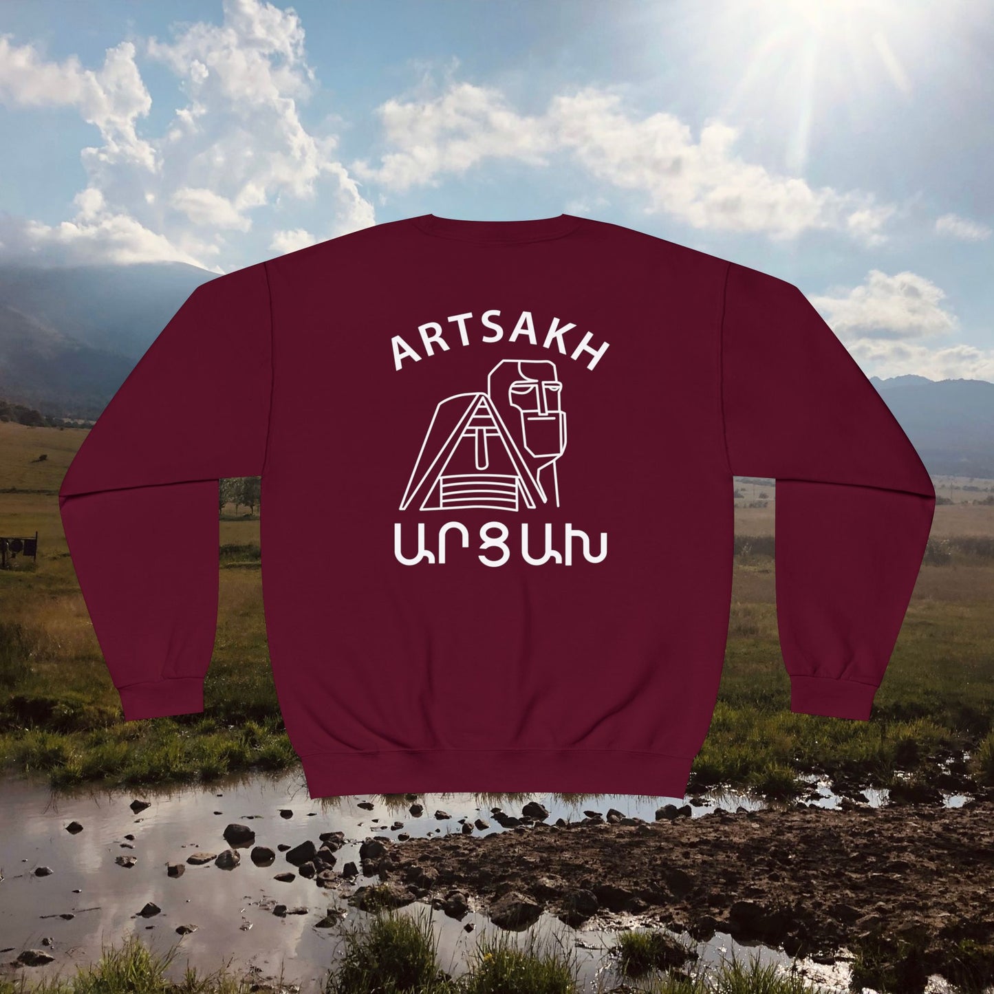 Vintage Artsakh Design Unisex Crewneck Sweatshirt Sweater