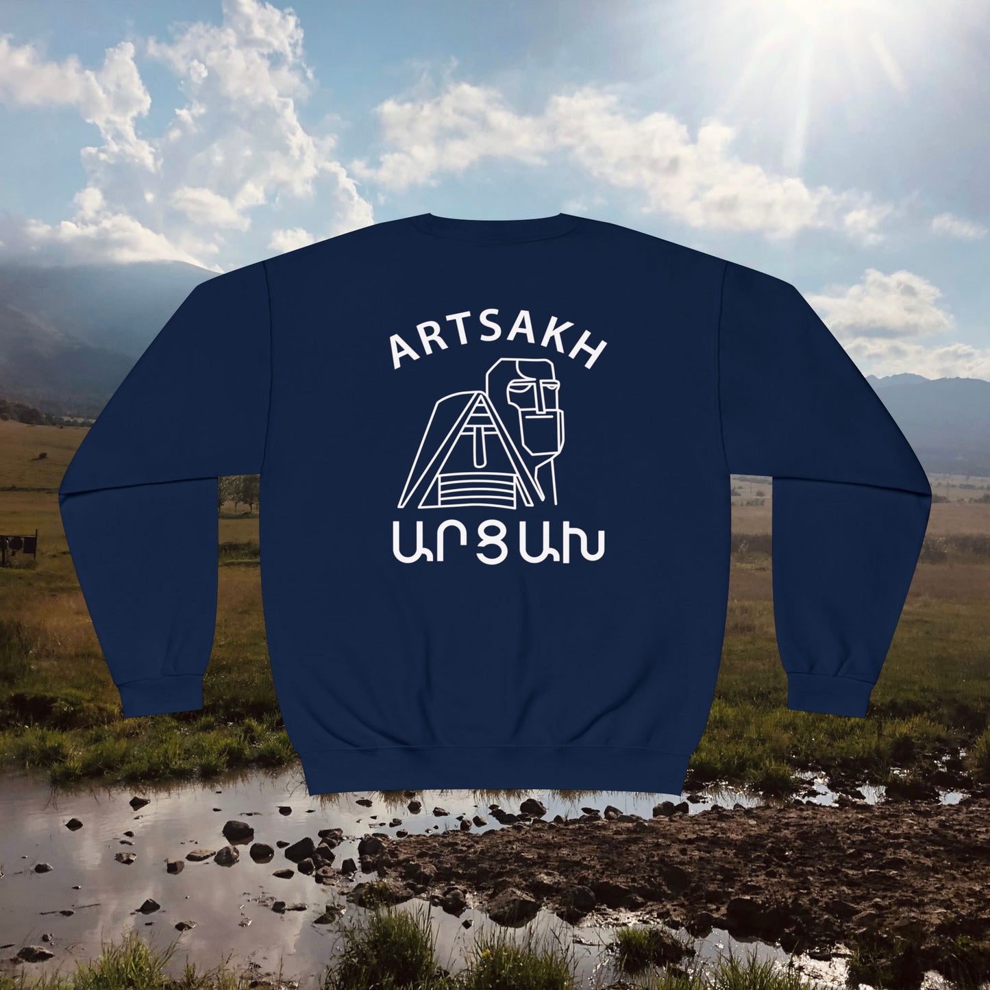 Vintage Artsakh Design Unisex Crewneck Sweatshirt Sweater