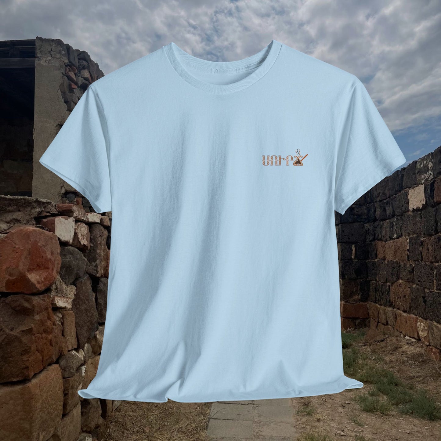 Urartu Coffeehouse Armenian Design Unisex Heavy Cotton Tee, T-Shirt