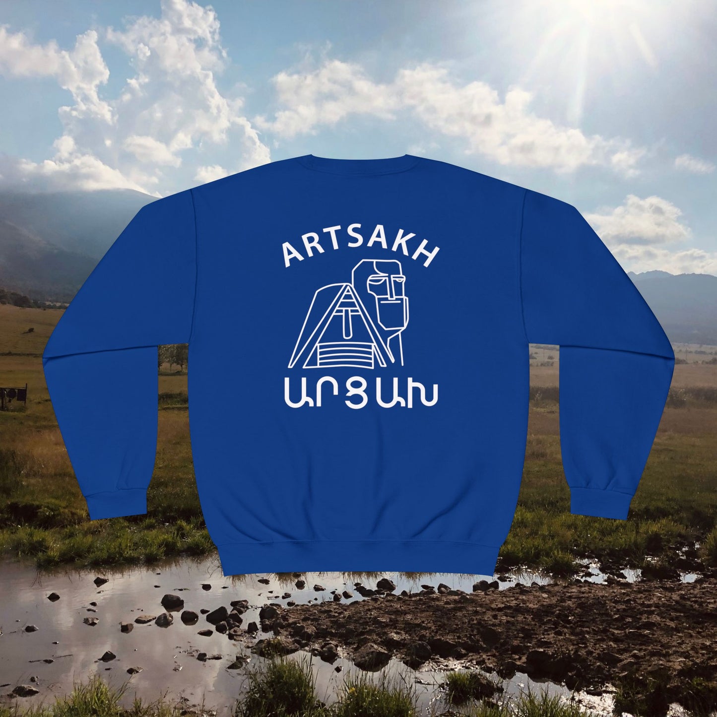 Vintage Artsakh Design Unisex Crewneck Sweatshirt Sweater