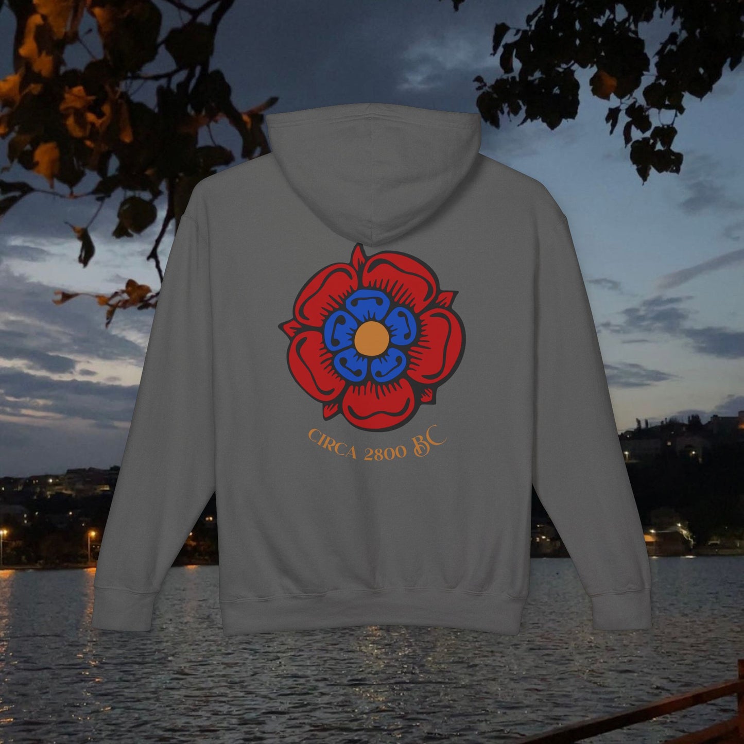 Nayirian Rose Design Hooded Sweatshirt, Hoodie