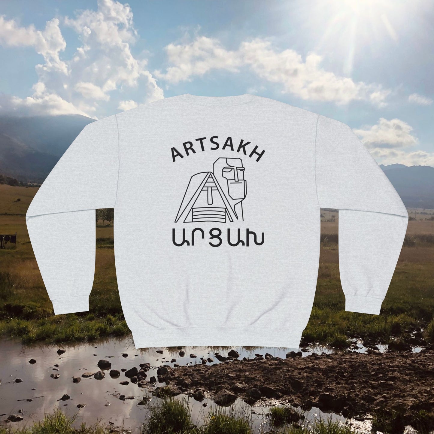 Vintage Artsakh Design Unisex Crewneck Sweatshirt Sweater