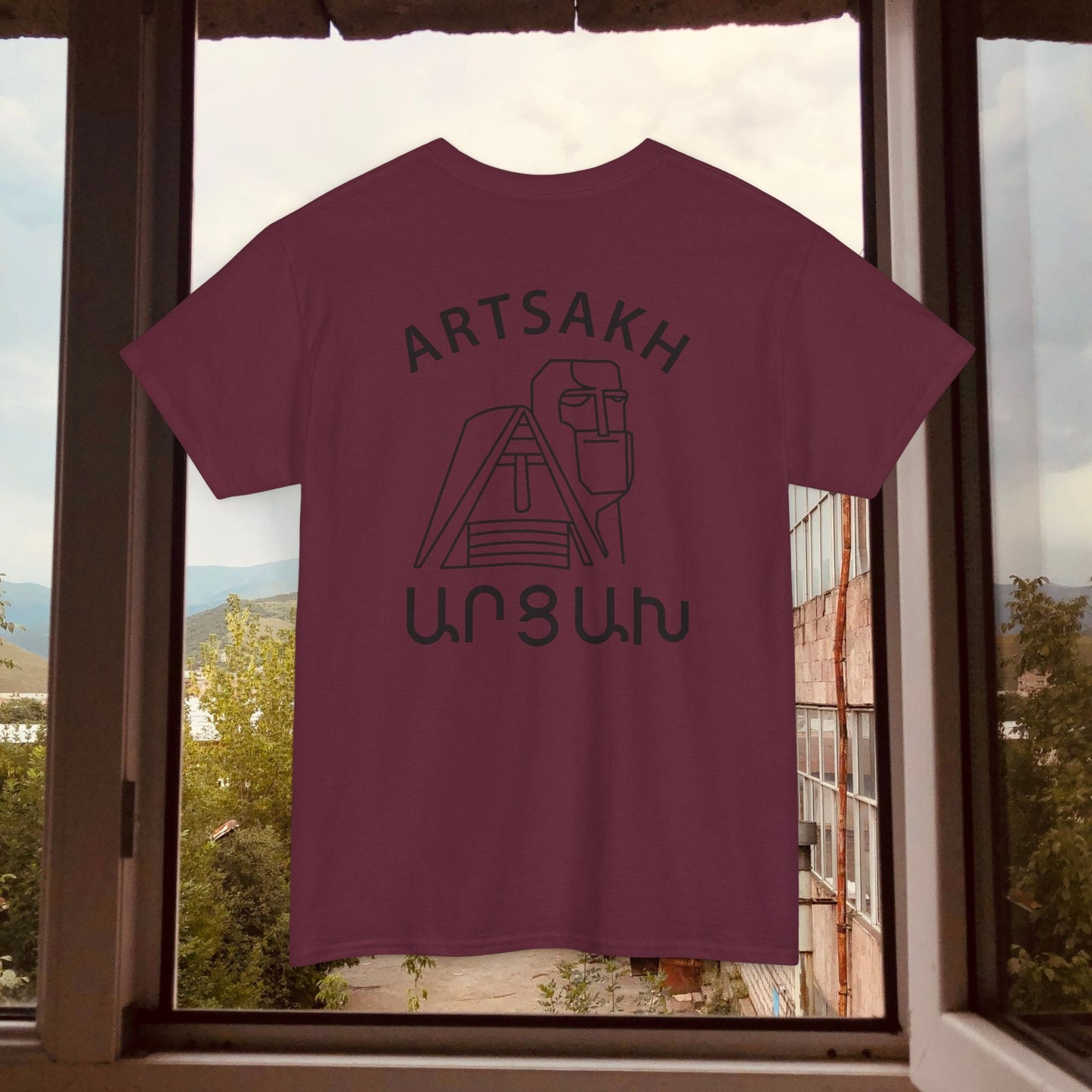 Vintage Artsakh Design Unisex Heavy Cotton Tee, T-Shirt