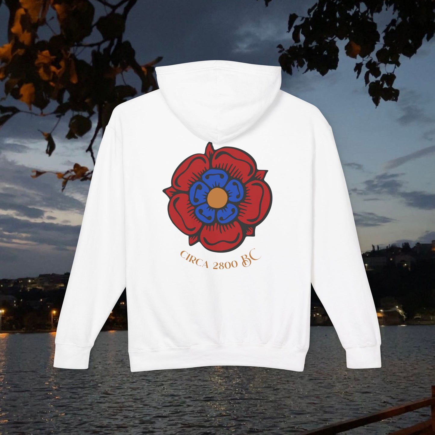 Nayirian Rose Design Hooded Sweatshirt, Hoodie