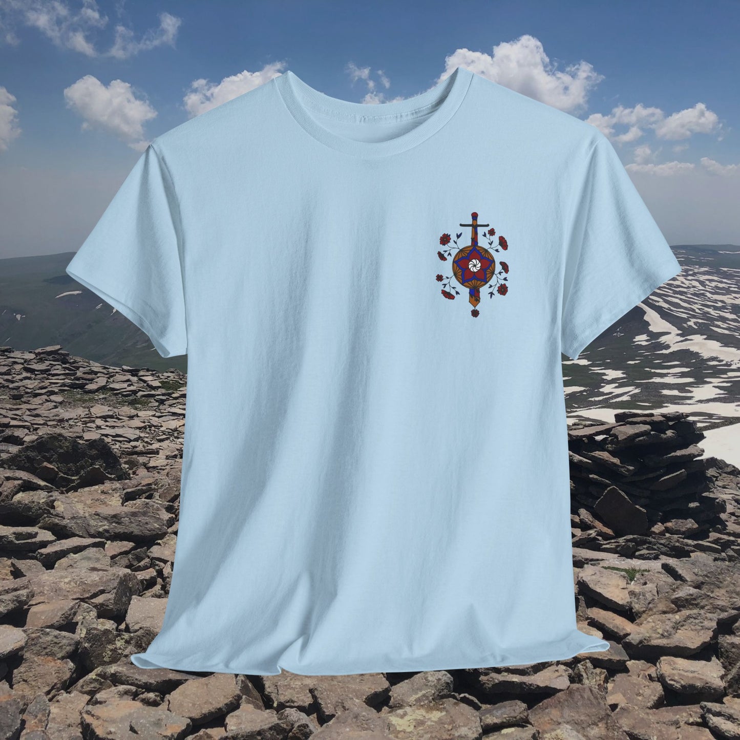 Sosé Mayrig Design Unisex Heavy Cotton Tee, Front Design Only
