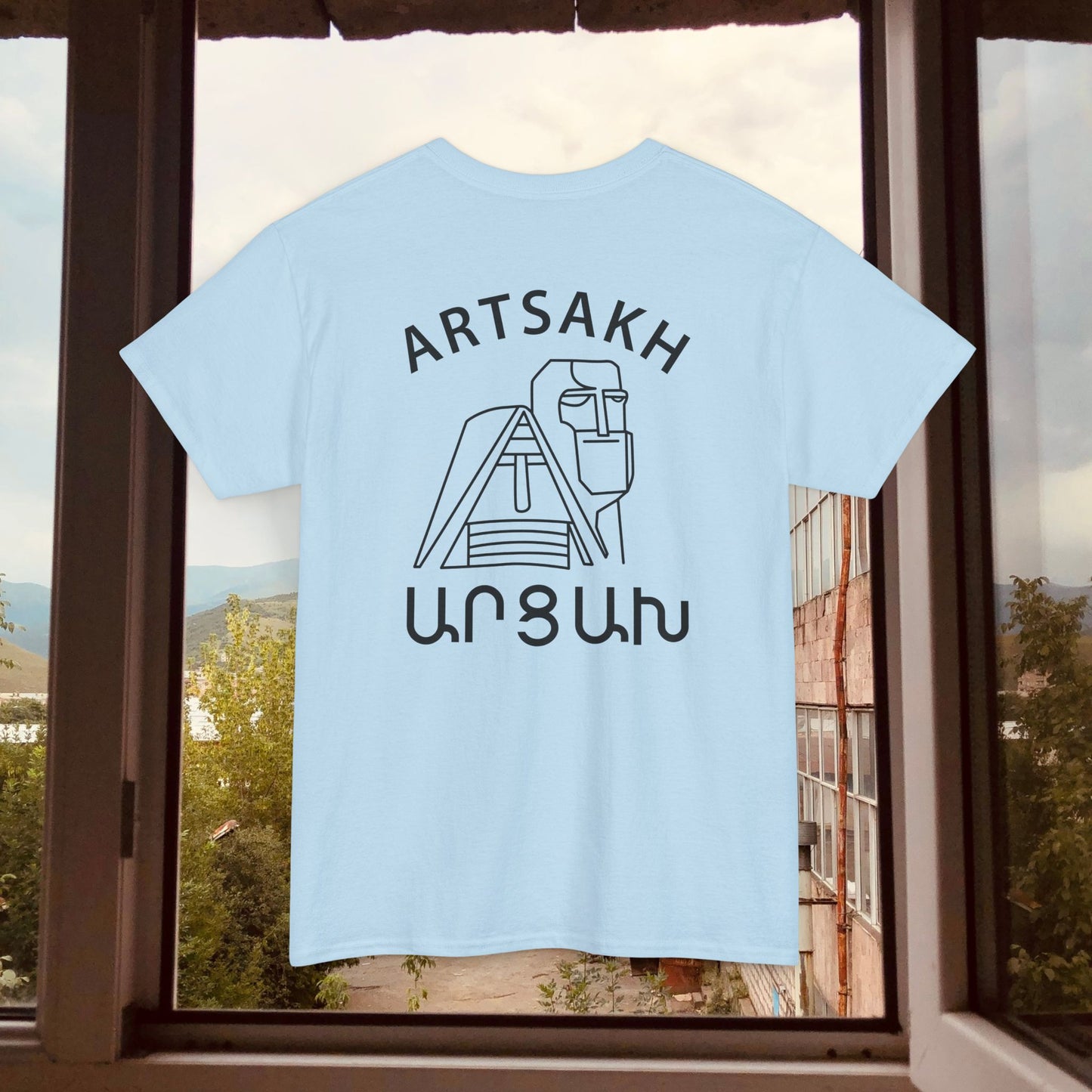 Vintage Artsakh Design Unisex Heavy Cotton Tee, T-Shirt