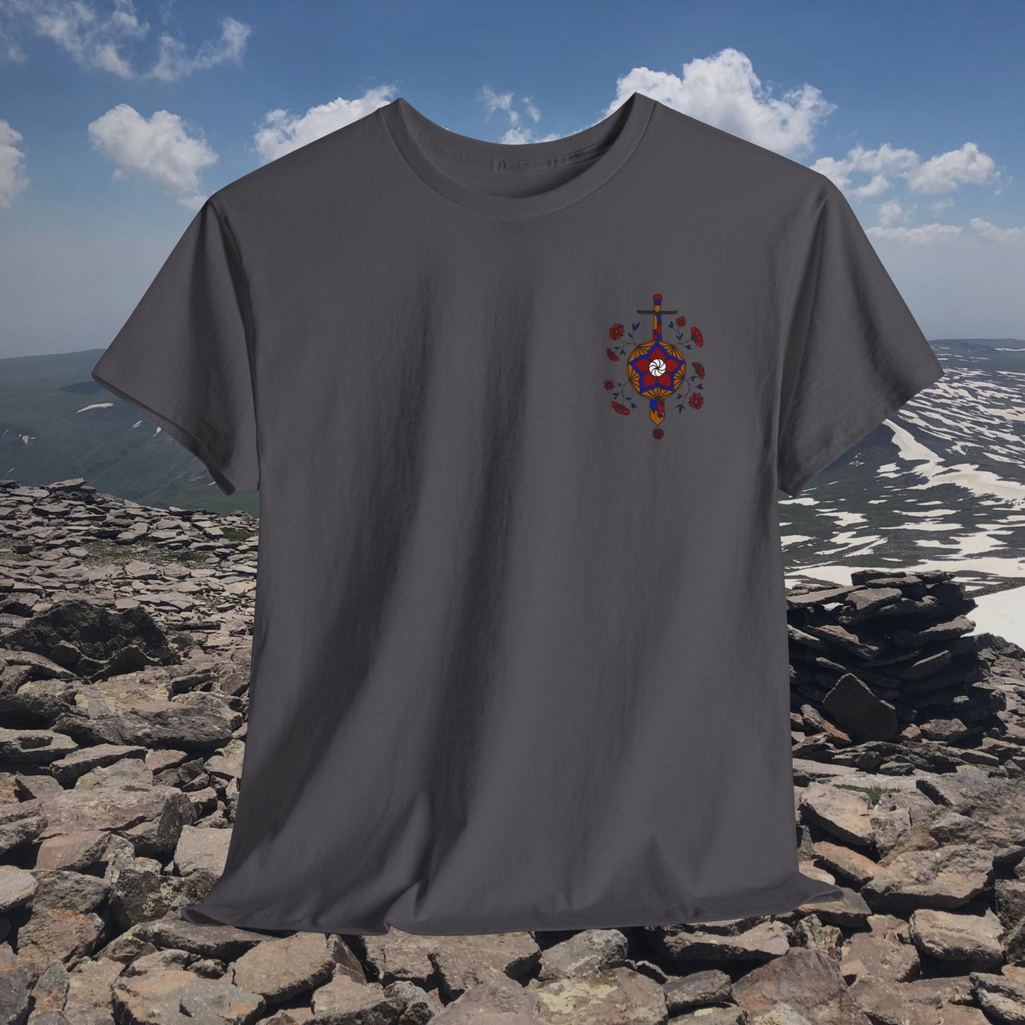 Sosé Mayrig Design Unisex Heavy Cotton Tee, Front Design Only