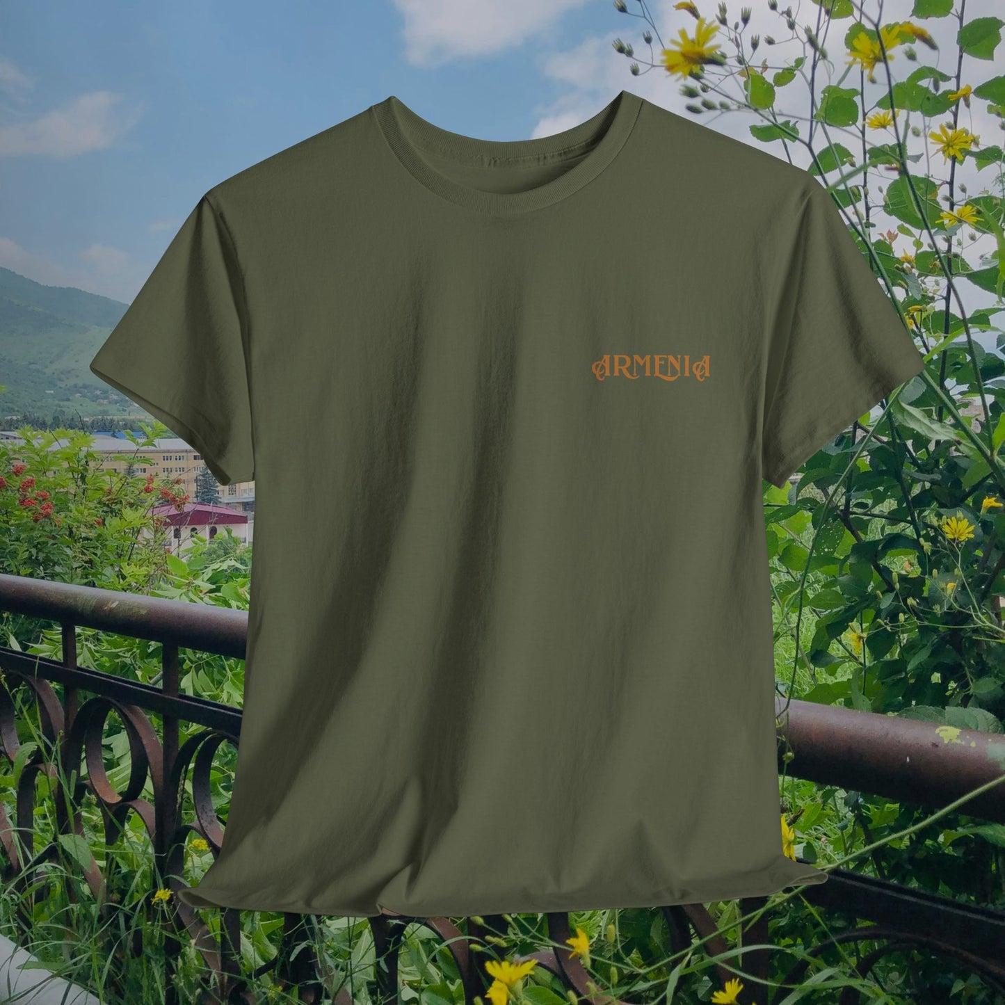 Armenia Unisex Heavy Cotton Tee, Front Design Only