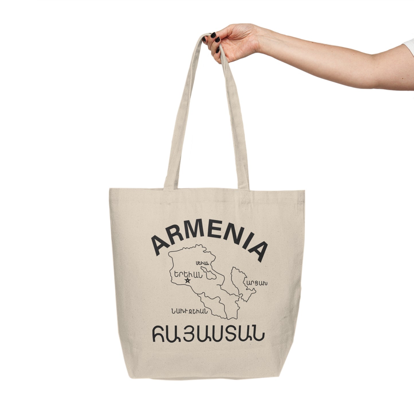 Vintage Armenia Design Cotton Canvas Tote Bag