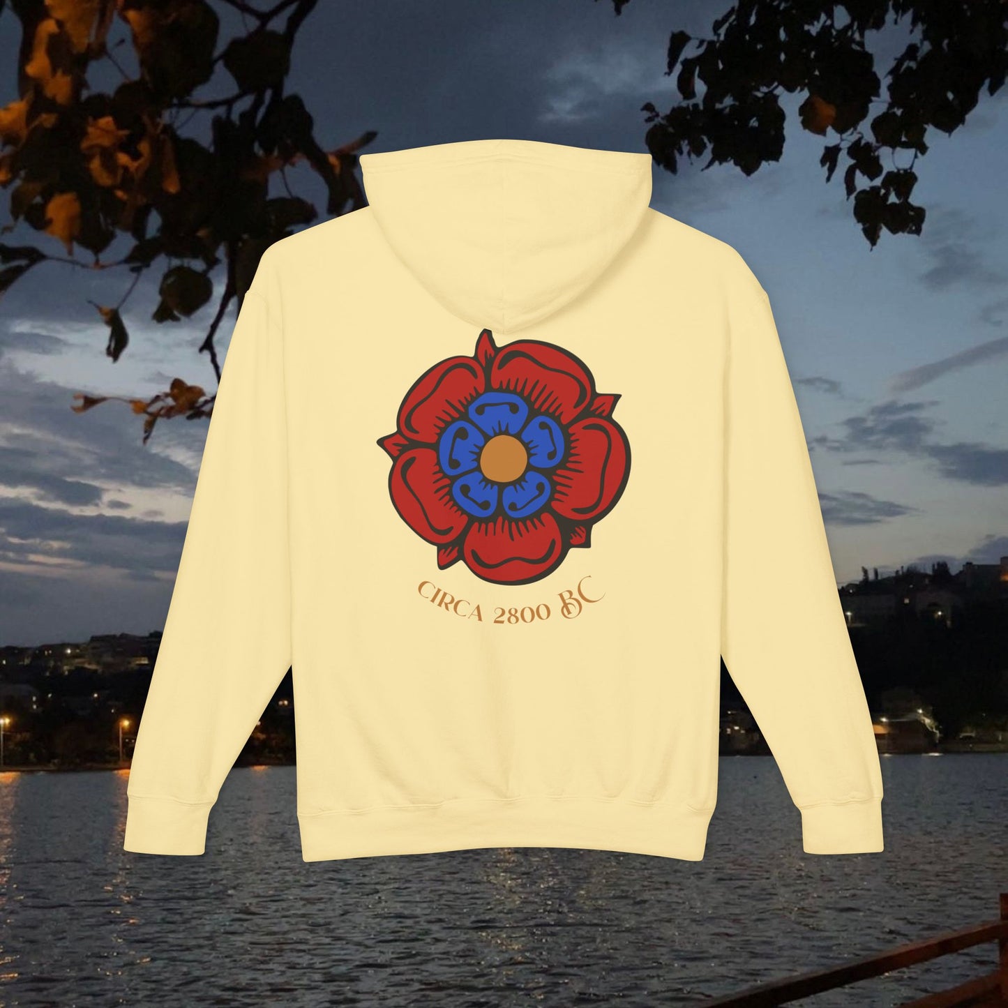 Nayirian Rose Design Hooded Sweatshirt, Hoodie