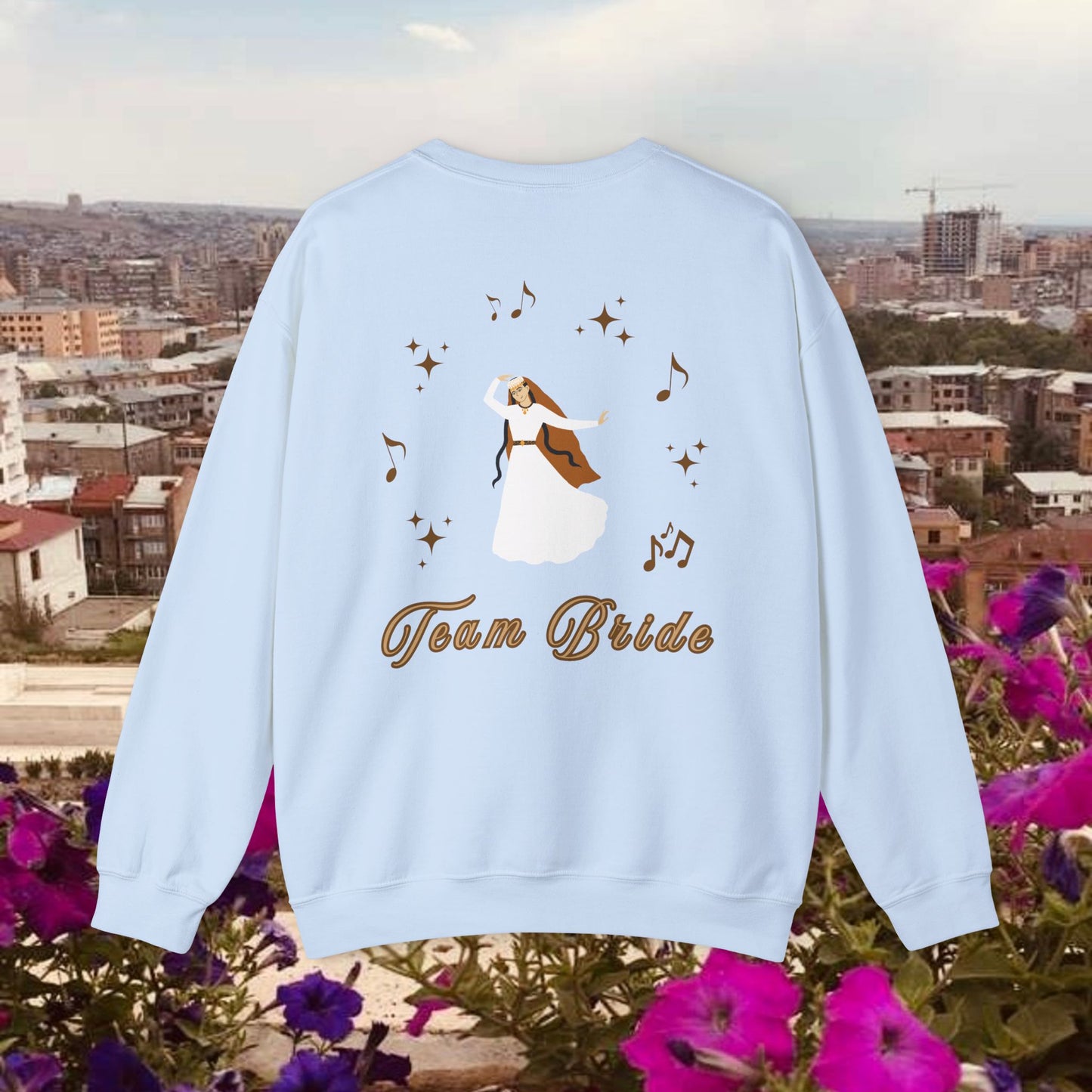 "Team Bride" Armenian Bride Design Bridesmaid Crewneck Sweater, Sweatshirt