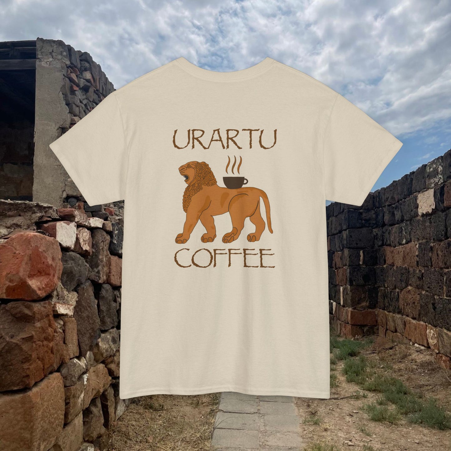 Urartu Coffeehouse English Design Unisex Heavy Cotton T-Shirt, Classic Tee