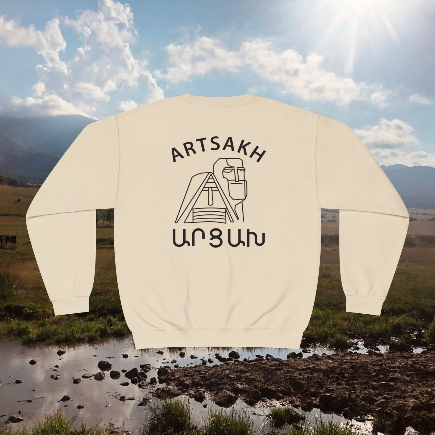 Vintage Artsakh Design Unisex Crewneck Sweatshirt Sweater