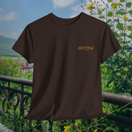 Armenia Unisex Heavy Cotton Tee, Front Design Only