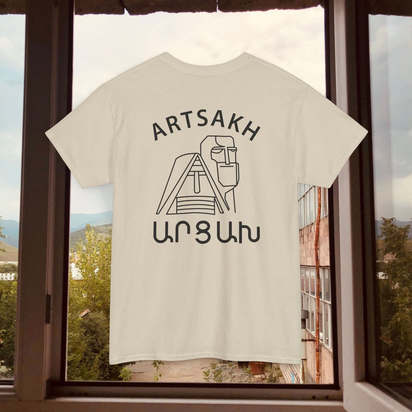 Vintage Artsakh Design Unisex Heavy Cotton Tee, T-Shirt