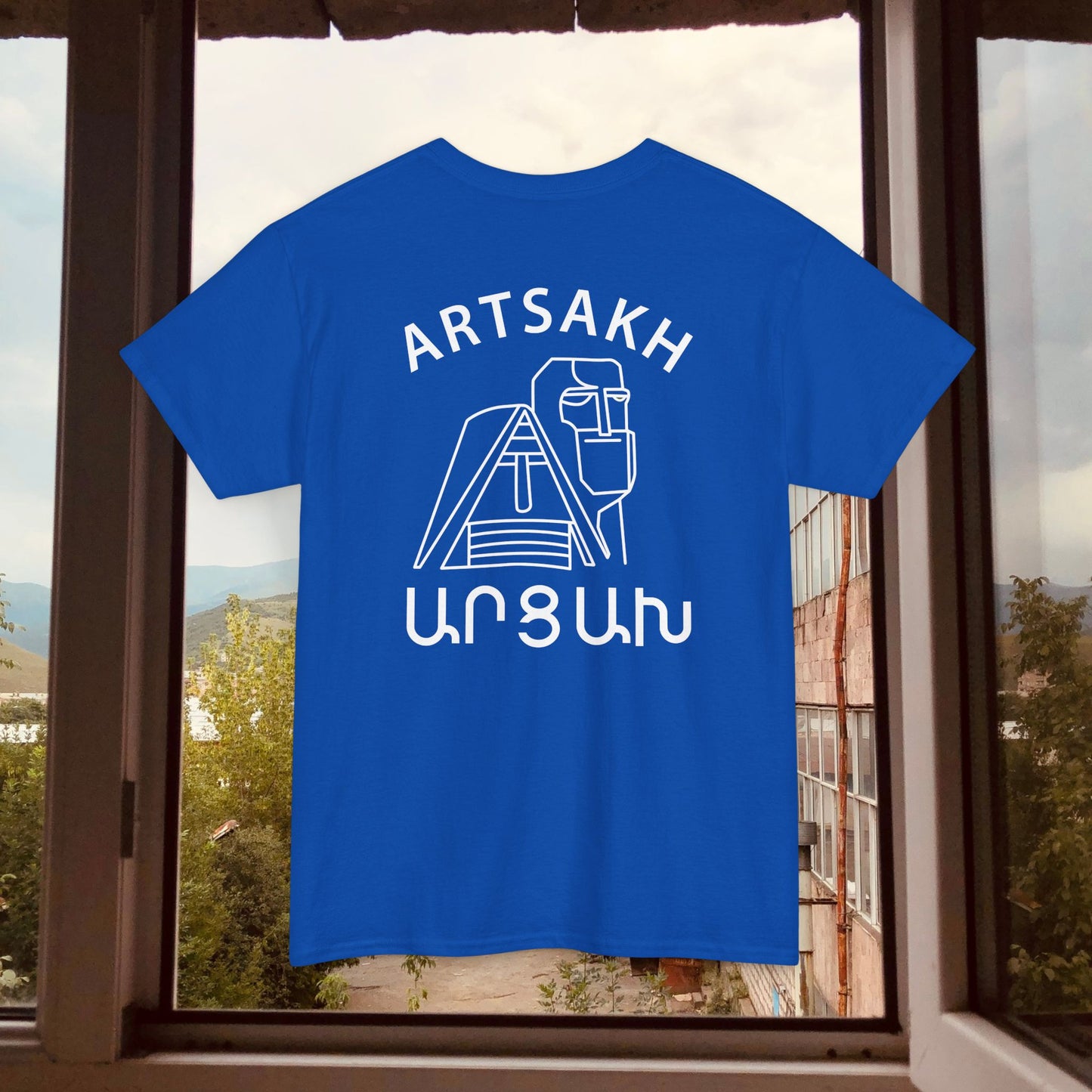 Vintage Artsakh Design Unisex Heavy Cotton Tee, T-Shirt