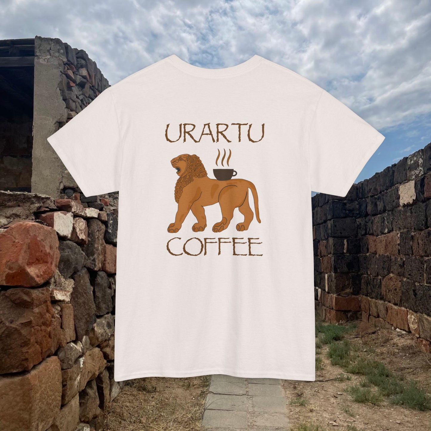 Urartu Coffeehouse English Design Unisex Heavy Cotton T-Shirt, Classic Tee