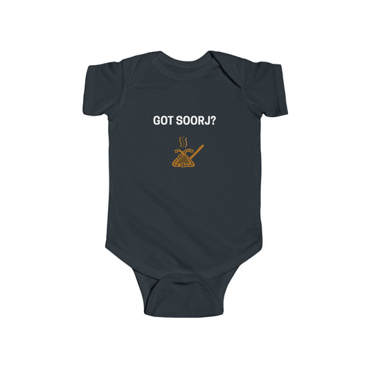 "Got Soorj?" Original Urartu Coffee Design Infant Fine Jersey Bodysuit, Baby Clothing