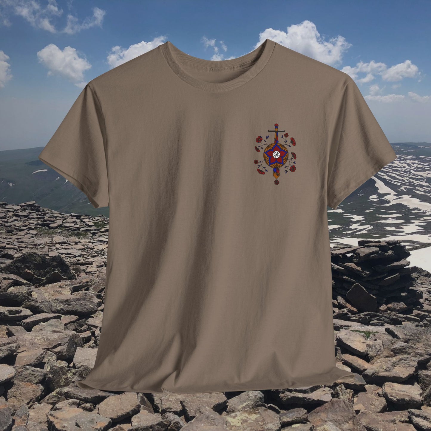 Sosé Mayrig Design Unisex Heavy Cotton Tee, Front Design Only