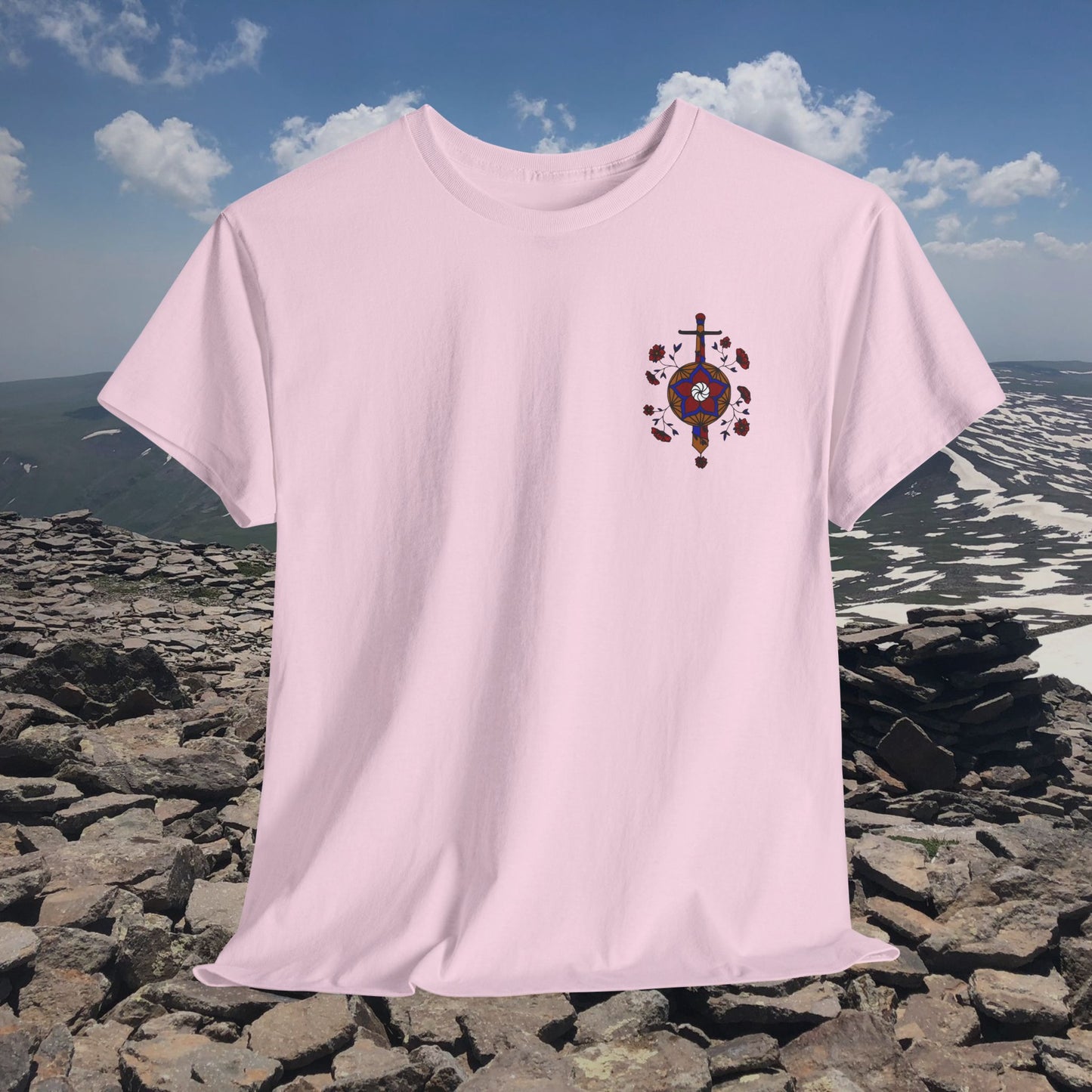 Sosé Mayrig Design Unisex Heavy Cotton Tee, Front Design Only