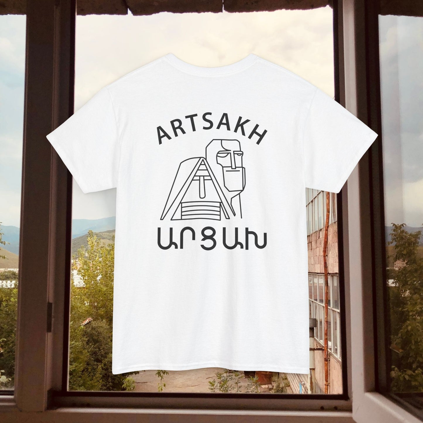 Vintage Artsakh Design Unisex Heavy Cotton Tee, T-Shirt