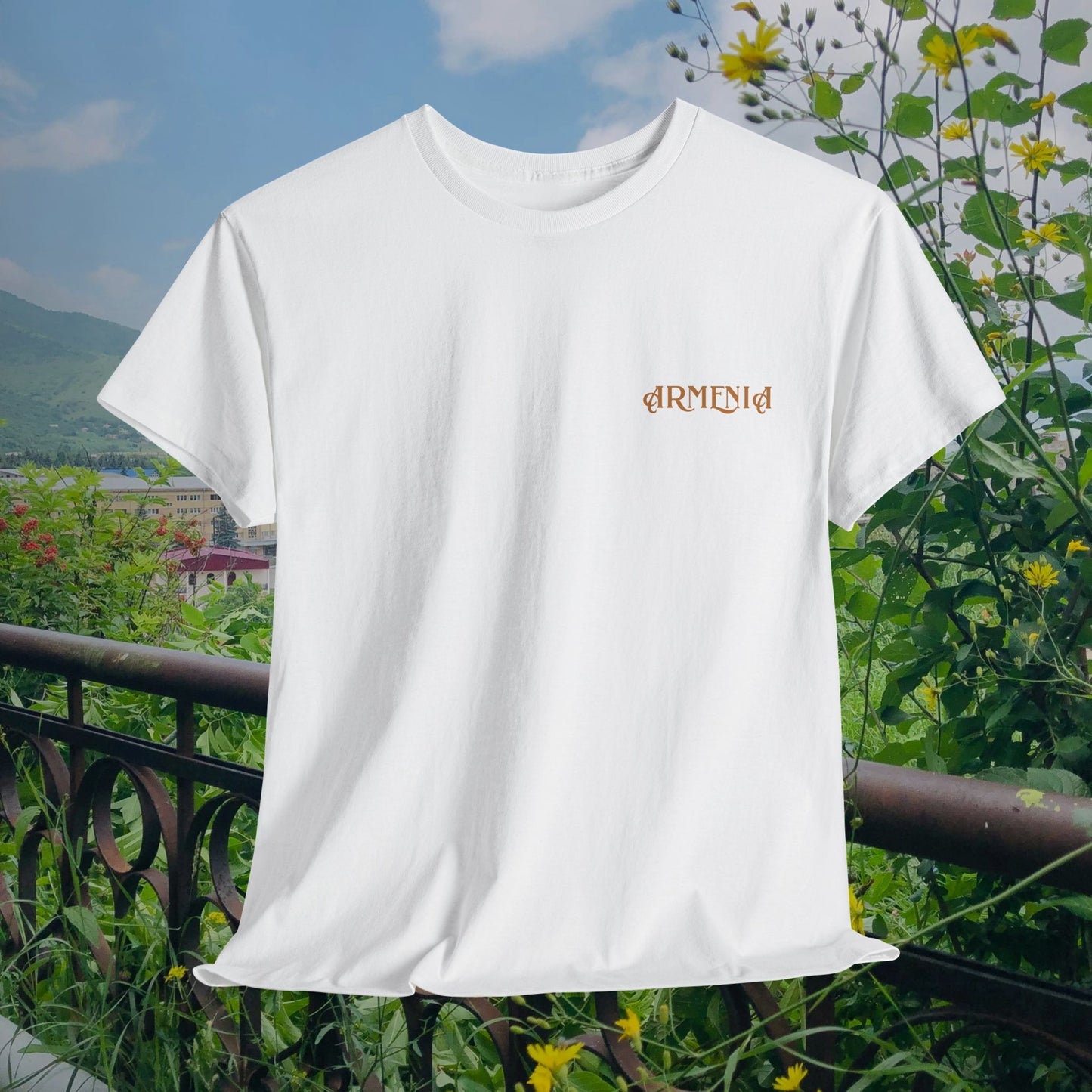 Armenia Unisex Heavy Cotton Tee, Front Design Only
