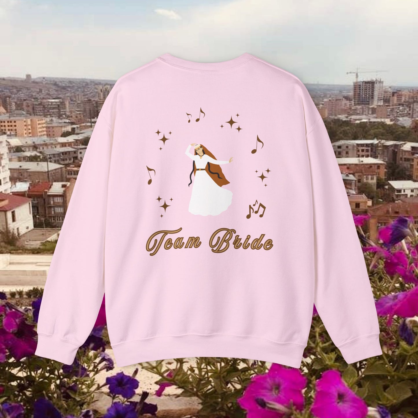 "Team Bride" Armenian Bride Design Bridesmaid Crewneck Sweater, Sweatshirt