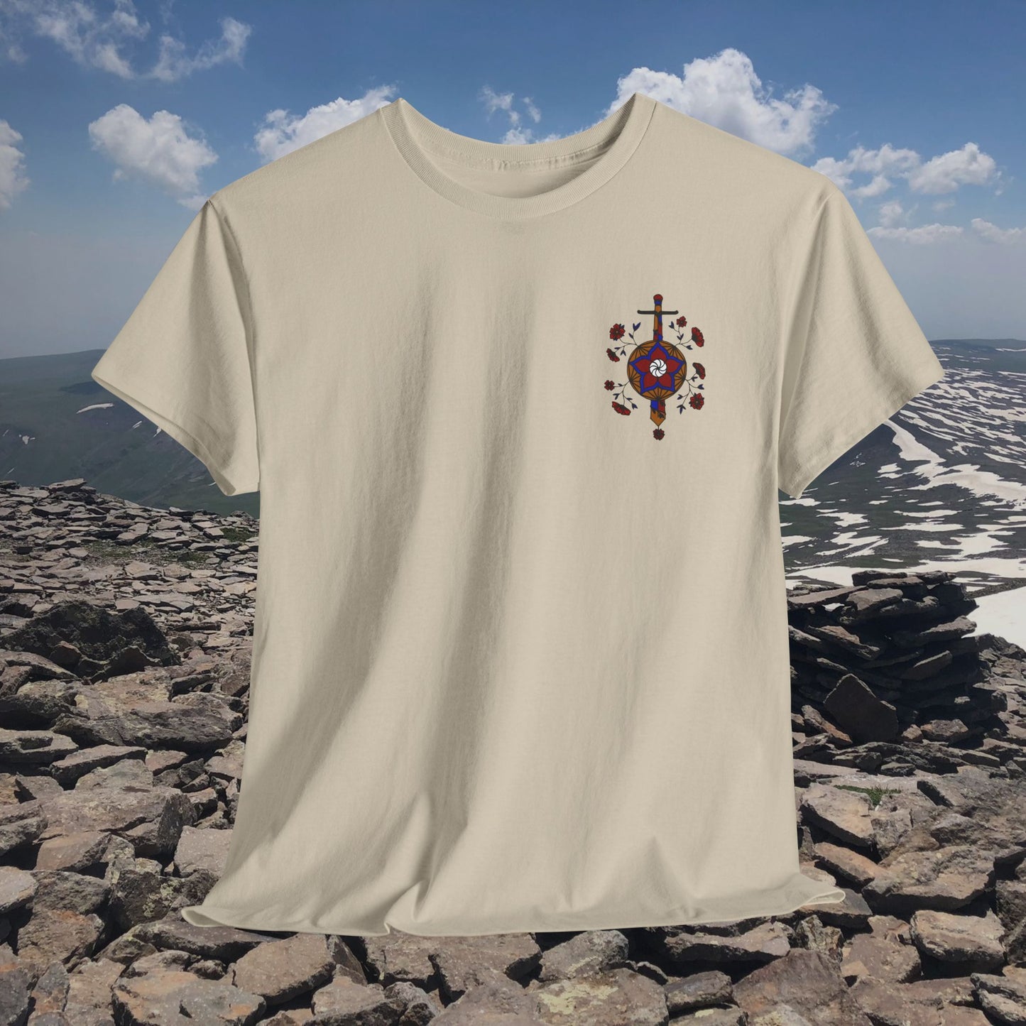 Sosé Mayrig Design Unisex Heavy Cotton Tee, Front Design Only