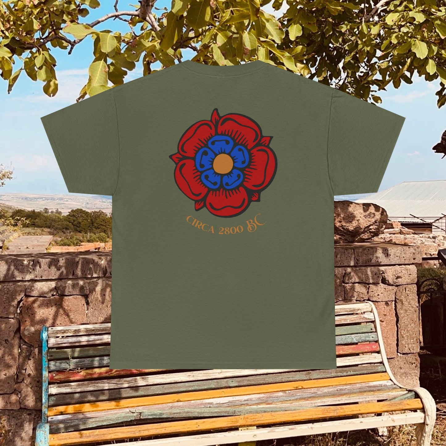 Nayirian Rose Design Unisex Cotton Tee, T-Shirt