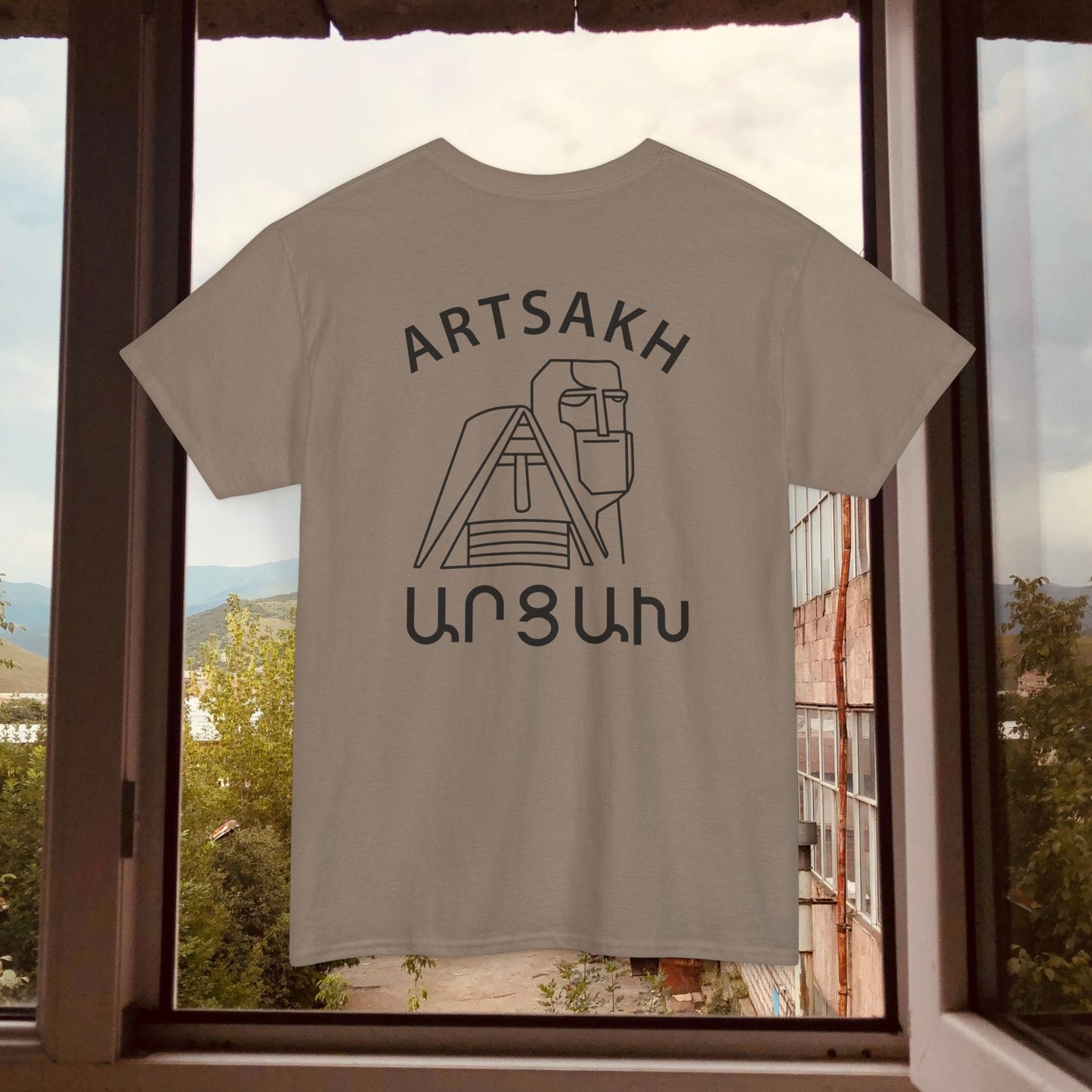 Vintage Artsakh Design Unisex Heavy Cotton Tee, T-Shirt
