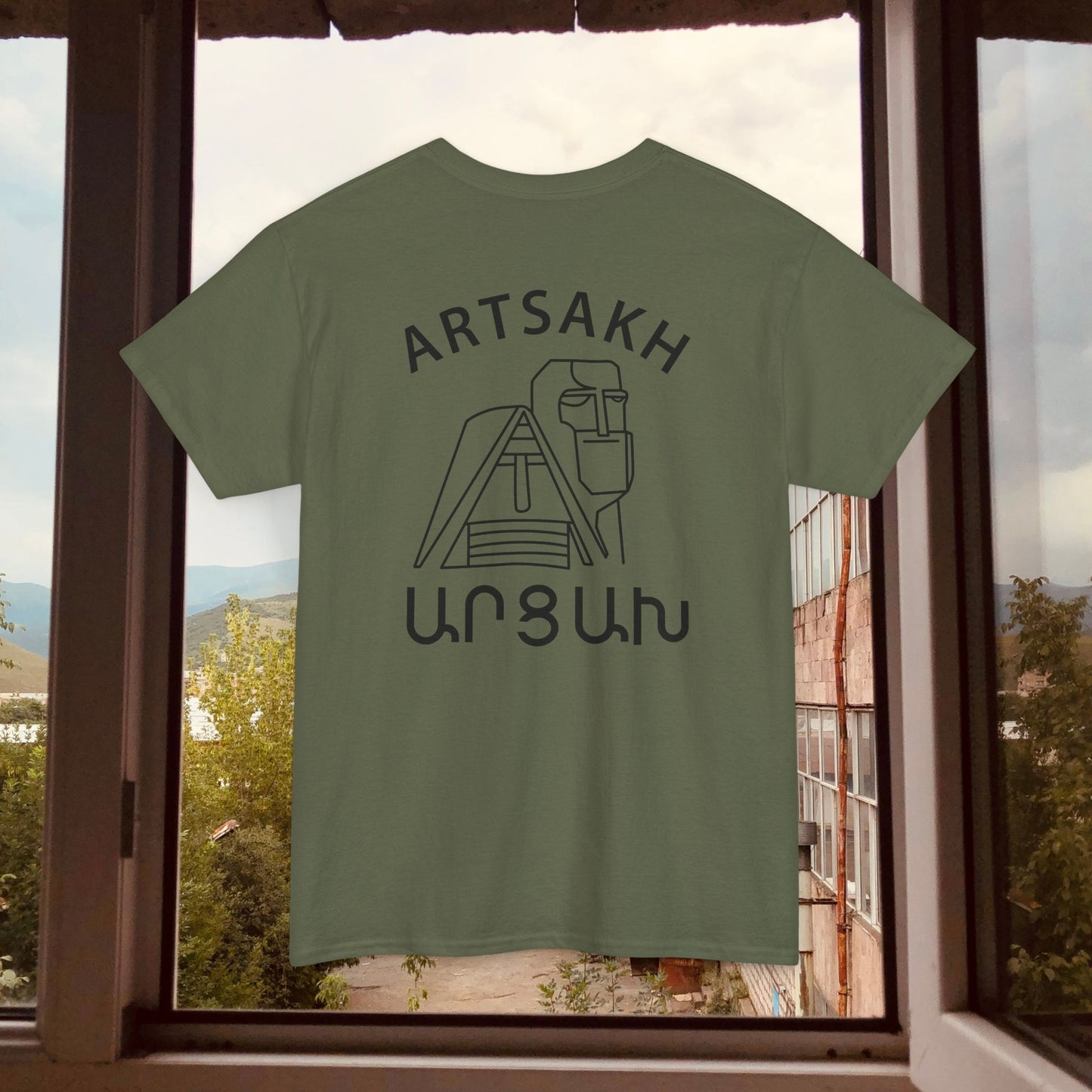 Vintage Artsakh Design Unisex Heavy Cotton Tee, T-Shirt