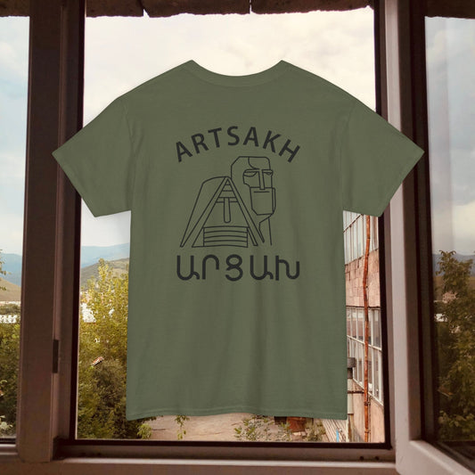 Vintage Artsakh Design Unisex Heavy Cotton Tee, T-Shirt
