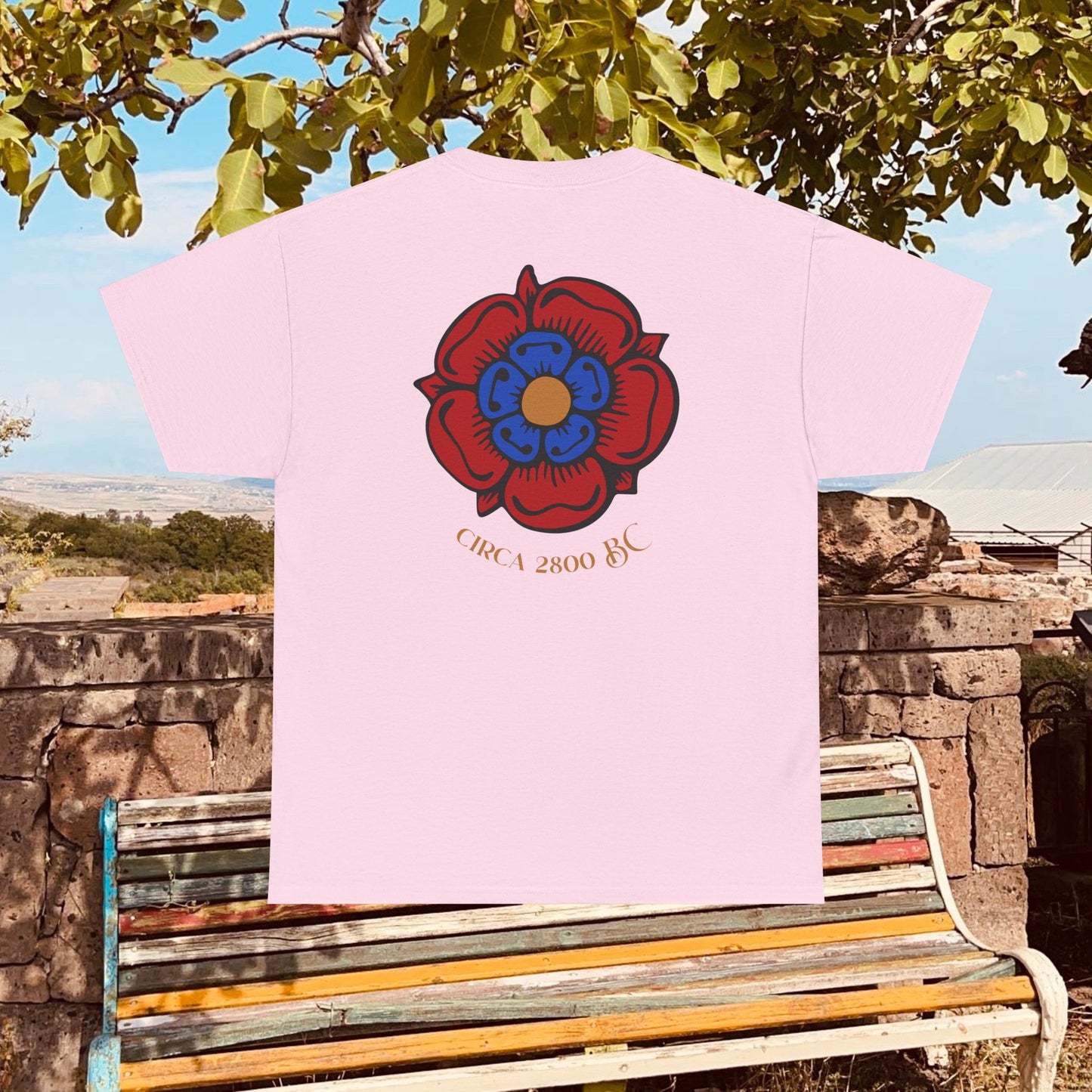 Nayirian Rose Design Unisex Cotton Tee, T-Shirt