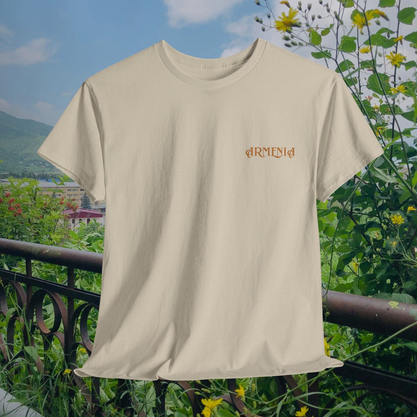 Armenia Unisex Heavy Cotton Tee, Front Design Only