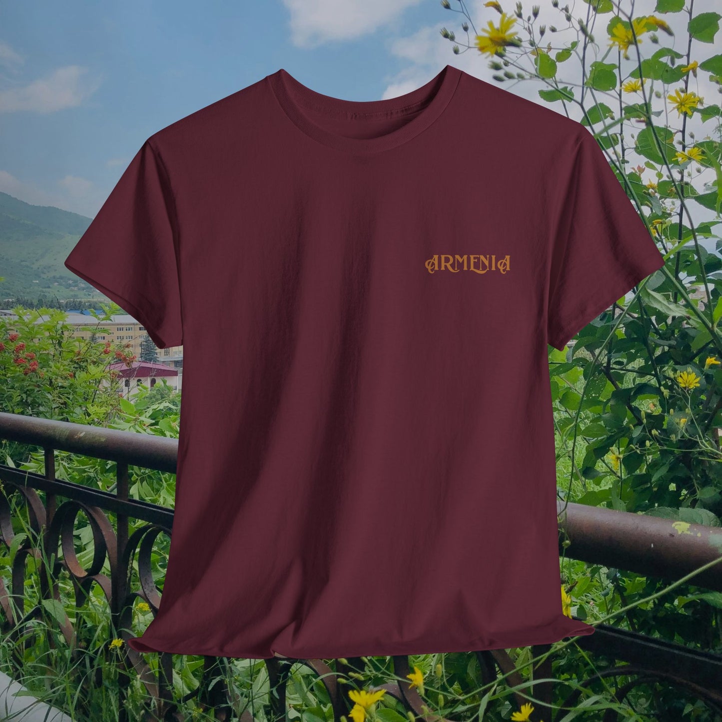 Armenia Unisex Heavy Cotton Tee, Front Design Only