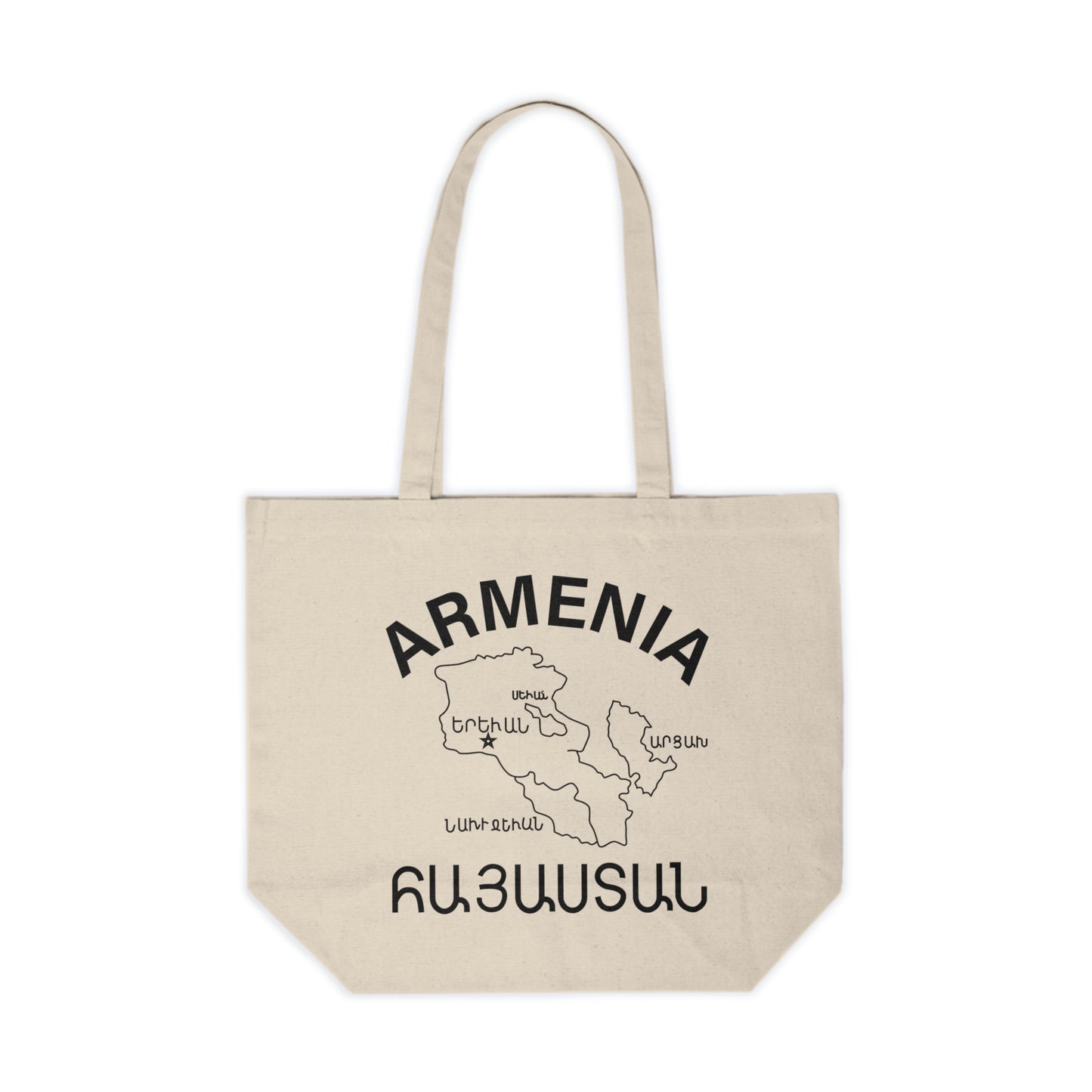 Vintage Armenia Design Cotton Canvas Tote Bag