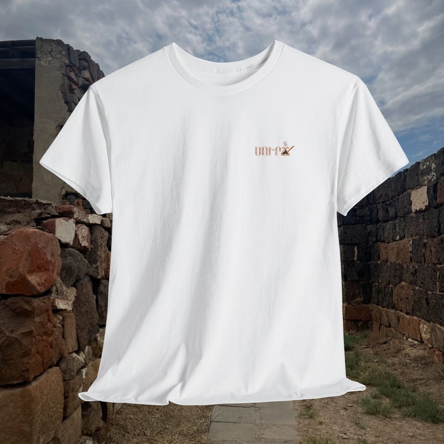 Urartu Coffee Armenian Design Unisex Heavy Cotton Tee, T-Shirt