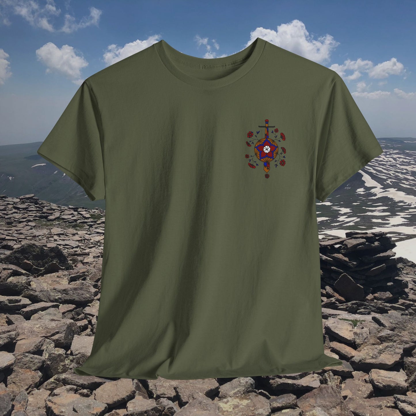 Sosé Mayrig Design Unisex Heavy Cotton Tee, Front Design Only