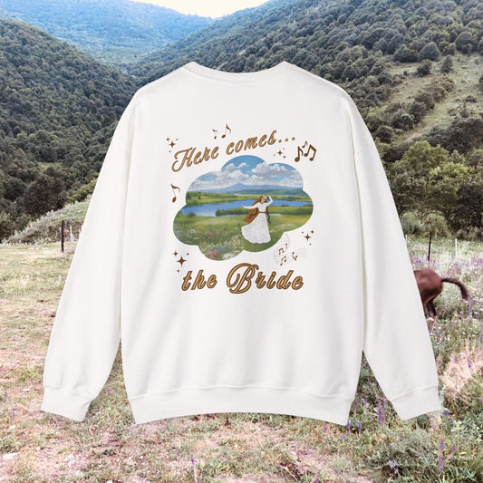 CUSTOMIZABLE "The Bride" Armenian Bride Design Crewneck Sweater, Sweatshirt with English Writing