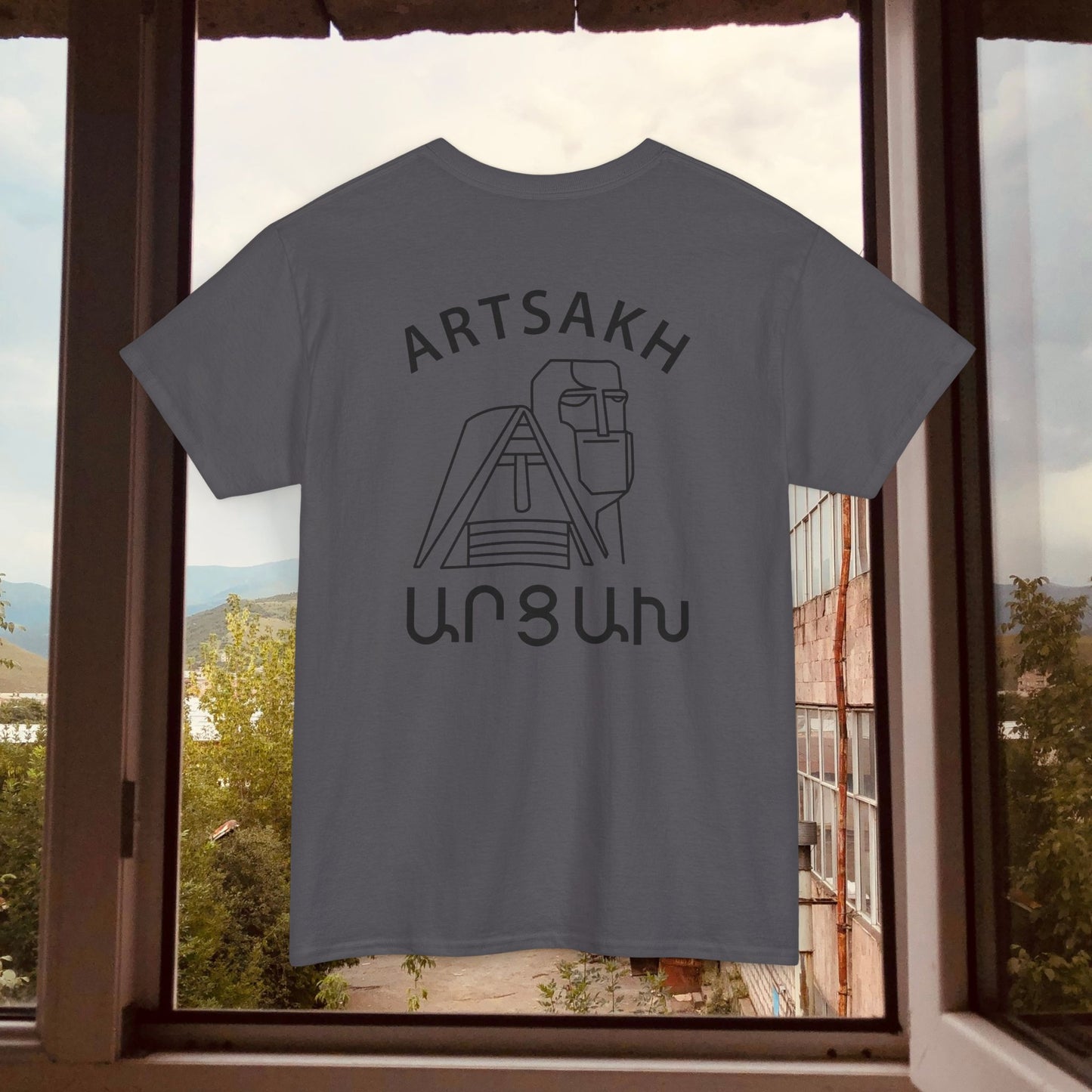 Vintage Artsakh Design Unisex Heavy Cotton Tee, T-Shirt