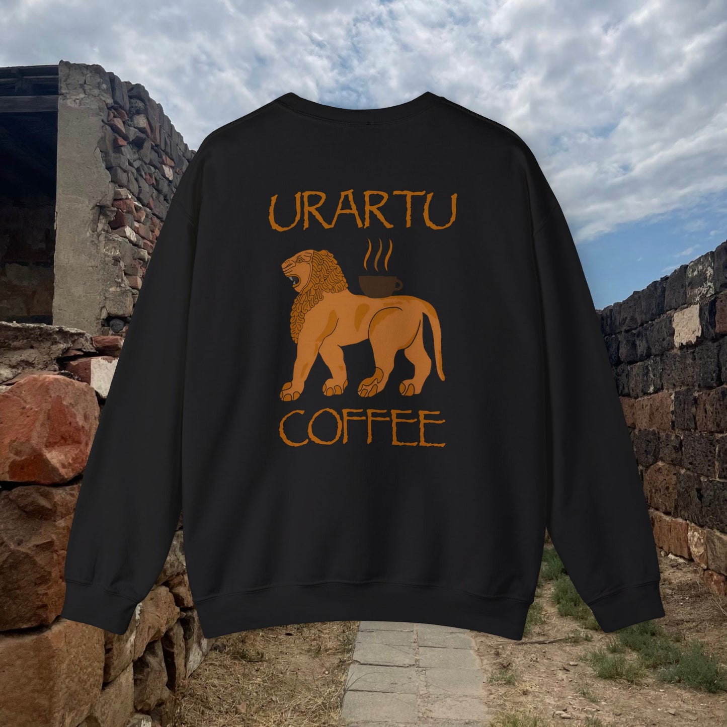 Urartu Coffeehouse English Design Unisex Crewneck Sweater, Sweatshirt