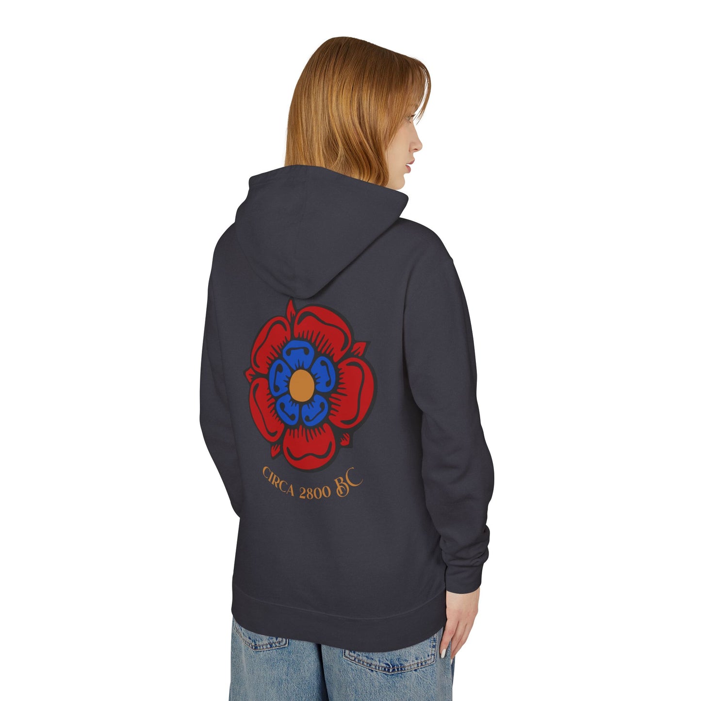 Nayirian Rose Design Hooded Sweatshirt, Hoodie