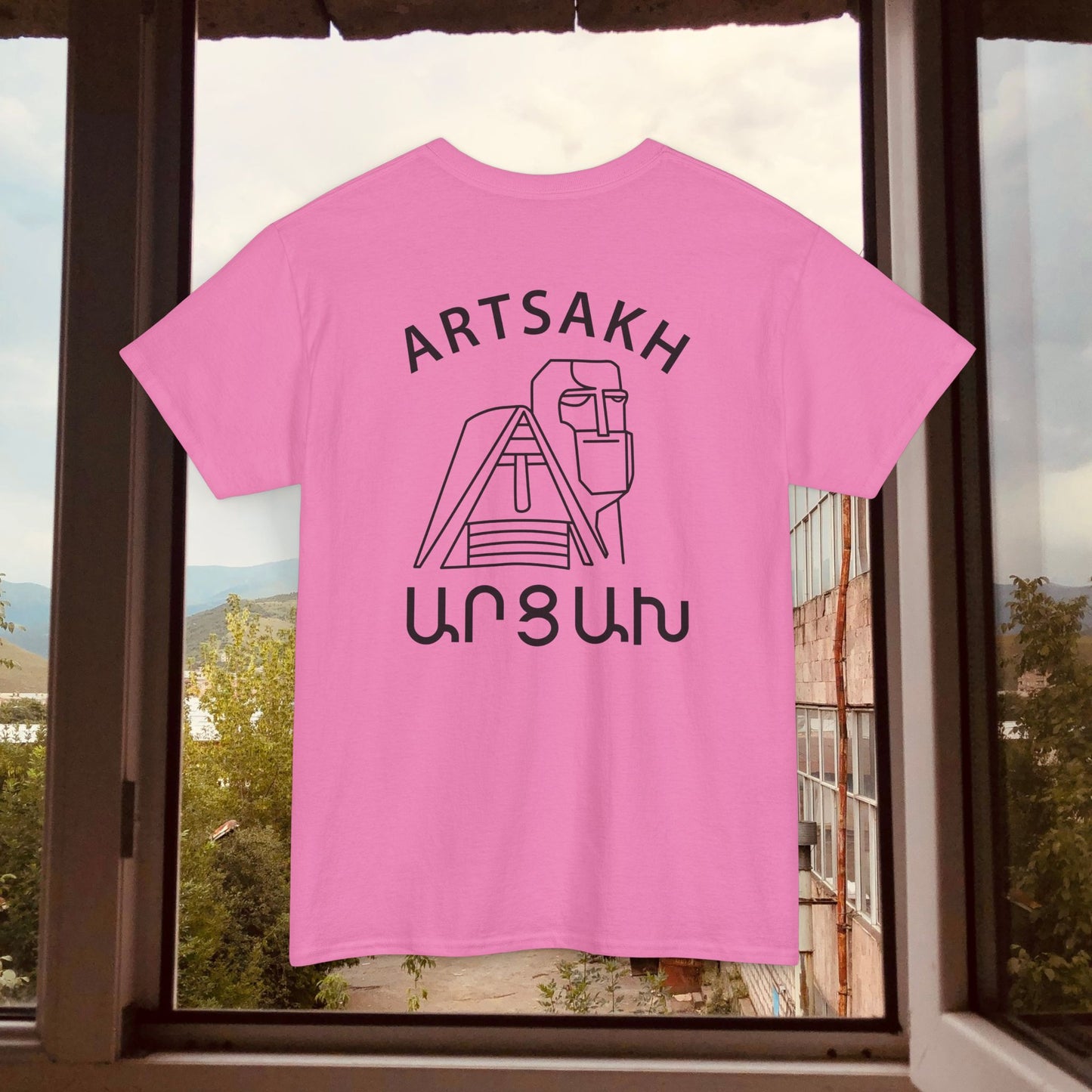 Vintage Artsakh Design Unisex Heavy Cotton Tee, T-Shirt