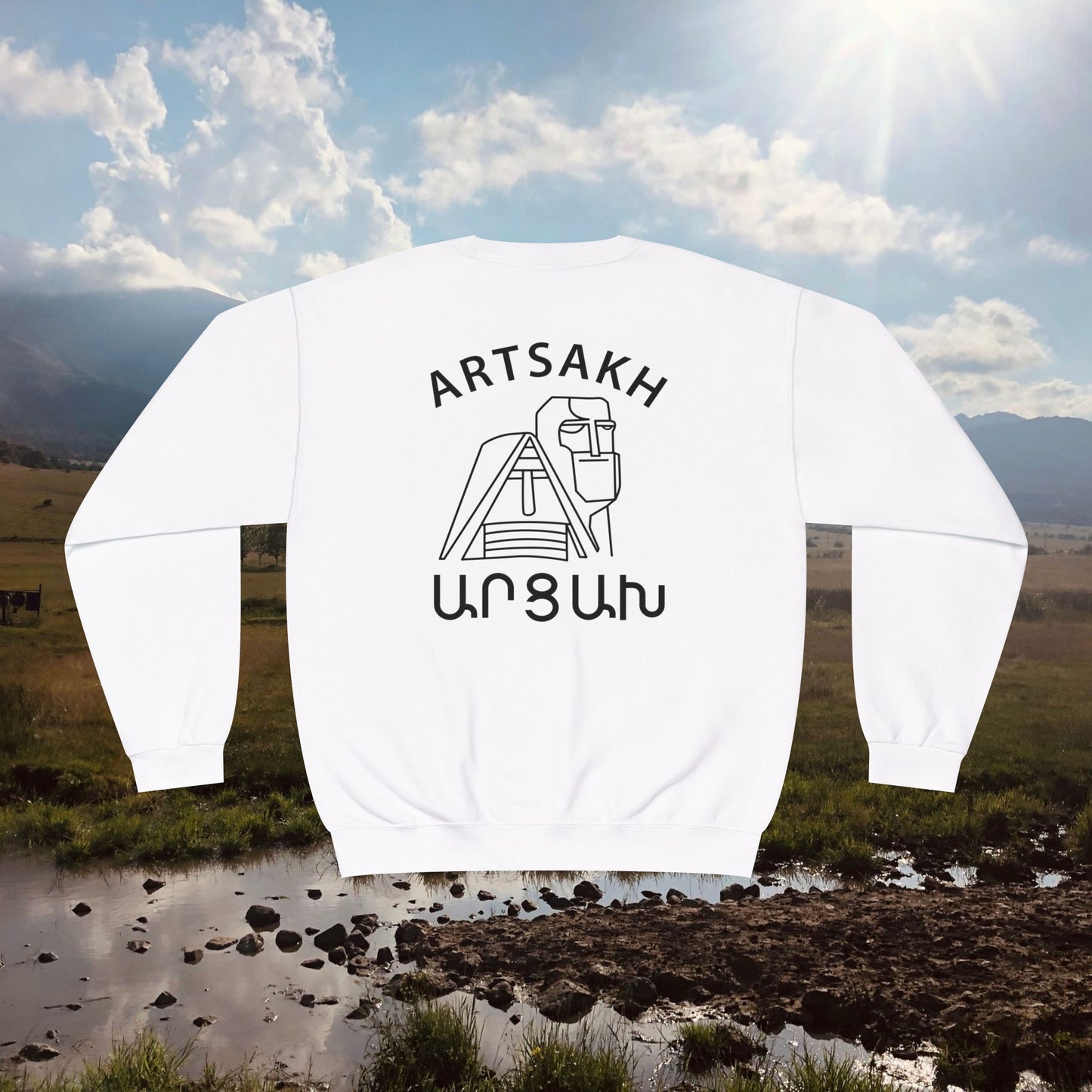 Vintage Artsakh Design Unisex Crewneck Sweatshirt Sweater